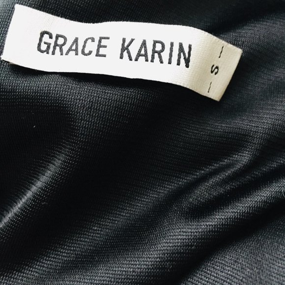 Grace Karin Black Short Sleeve Sheath Dress Size Small - Picture 5 of 6